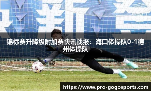 锦标赛升降级附加赛快讯战报:海口体操队0-1德州体操队